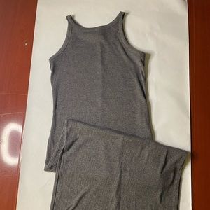 Haltered Ribbed Maxi Dress